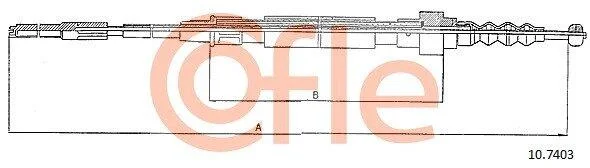 Трос ручника COFLE 10.7403 (фото 1)