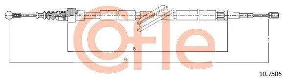 Трос ручника COFLE 10.7506 (фото 1)