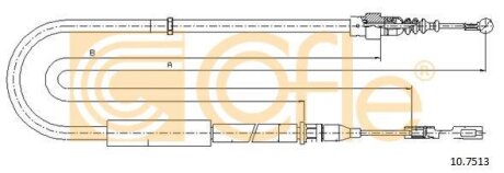 Трос ручника COFLE 10.7513