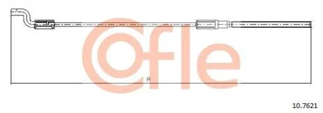 Трос ручника COFLE 10.7621