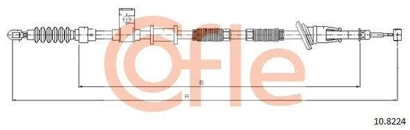 Трос ручника COFLE 10.8224 (фото 1)