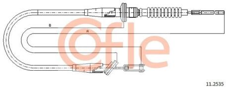 Трос зчеплення COFLE 11.2535