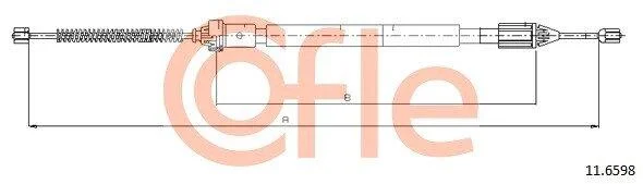 Трос ручника COFLE 11.6598 (фото 1)