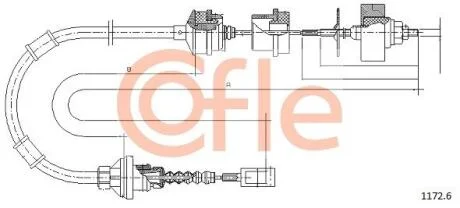Трос зчеплення COFLE 1172.6