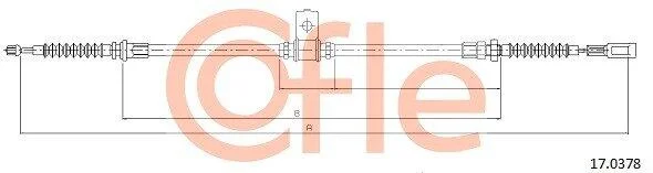 Трос ручника COFLE 17.0378 (фото 1)