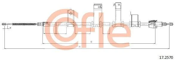 Трос ручника COFLE 17.2570 (фото 1)