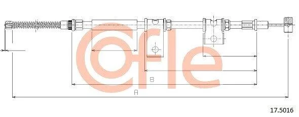 Трос ручника COFLE 17.5016 (фото 1)