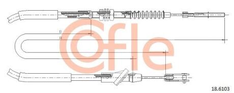 Трос зчеплення COFLE 18.6103