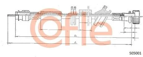 Трос спідометра COFLE S05001