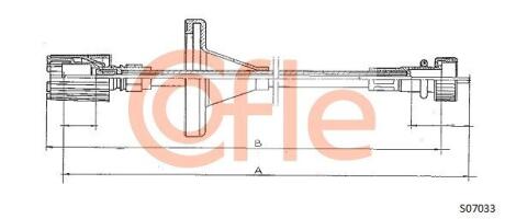 Трос спідометра COFLE S07033