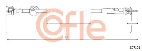 Трос спідометра COFLE S07101