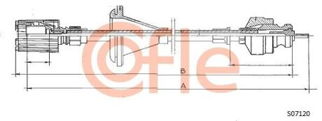 Трос спідометра COFLE S07120