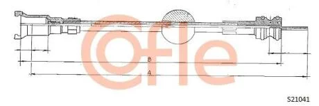 Трос спідометра COFLE S21041