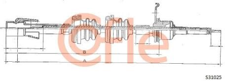 Трос спідометра COFLE S31025