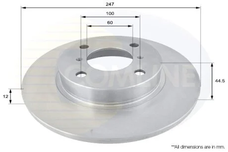 Comline - Диск гальмівний COMLINE ADC0918