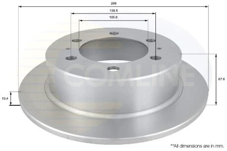 Comline - Диск гальмівний COMLINE ADC1016