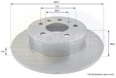 Comline - Диск гальмівний COMLINE ADC1122