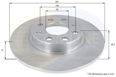 Comline - Диск гальмівний з покриттям COMLINE ADC1140
