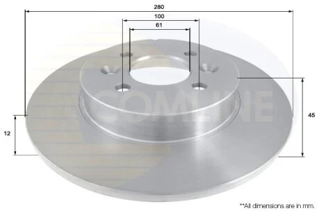 Comline - Диск гальмівний з покриттям COMLINE ADC1569