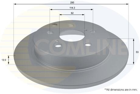 - Диск гальмівний з покриттям COMLINE ADC2806