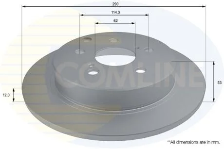Comline - Диск гальмівний з покриттям COMLINE ADC2806