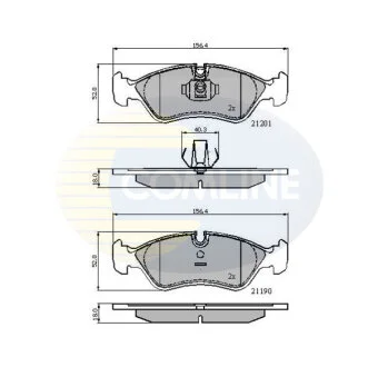 Comline - Гальмівні колодки до дисків COMLINE CBP01007