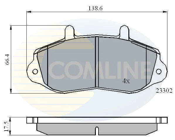 Comline - Гальмівні колодки до дисків COMLINE CBP01021 (фото 1)