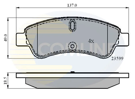 Comline - Гальмівні колодки до дисків COMLINE CBP01033 (фото 1)
