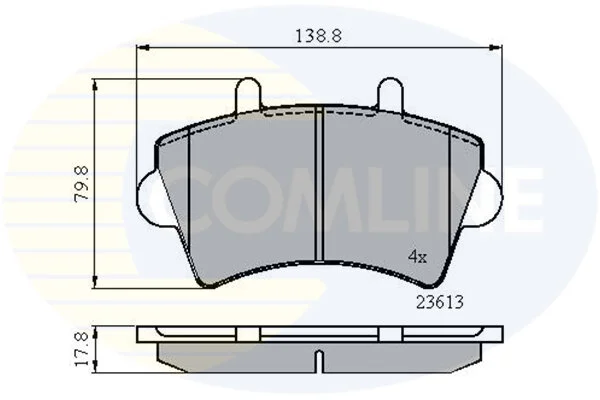 Comline - Гальмівні колодки до дисків COMLINE CBP01035 (фото 1)