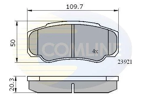 Comline - Гальмівні колодки до дисків COMLINE CBP01042 (фото 1)