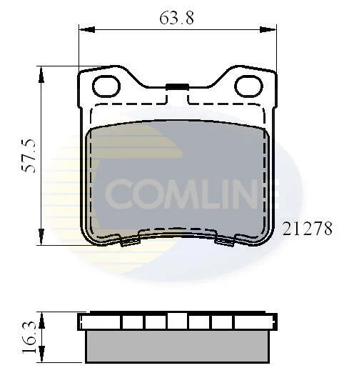 Comline - Гальмівні колодки до дисків COMLINE CBP01060 (фото 1)