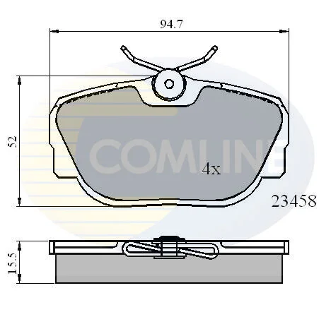 Comline - Гальмівні колодки до дисків COMLINE CBP01093 (фото 1)