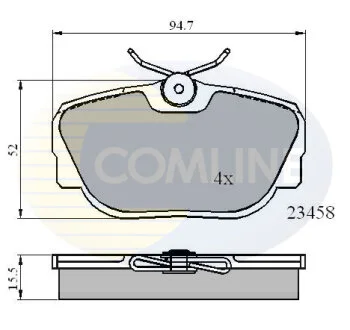 Comline - Гальмівні колодки до дисків COMLINE CBP01093