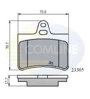 Comline - Гальмівні колодки до дисків COMLINE CBP01122