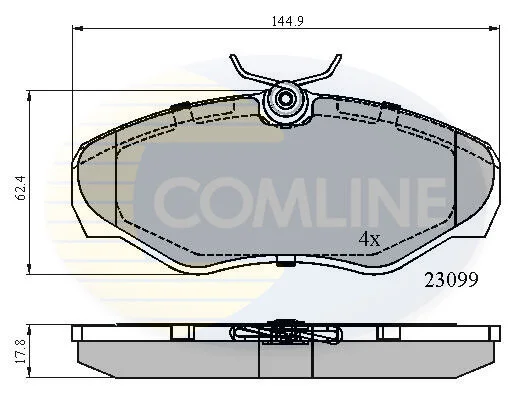 Comline - Гальмівні колодки до дисків COMLINE CBP01127 (фото 1)