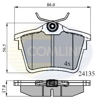 Comline - Гальмівні колодки до дисків COMLINE CBP01252
