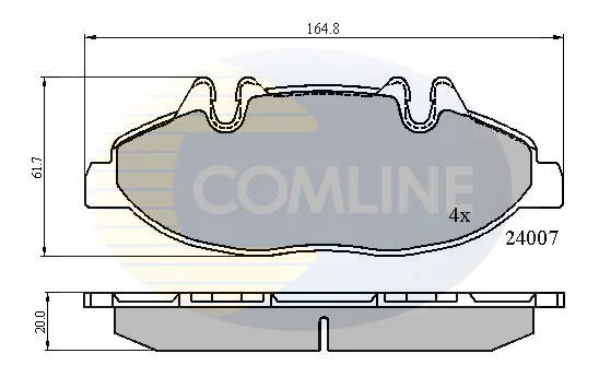 Comline - Гальмівні колодки до дисків COMLINE CBP01305 (фото 1)