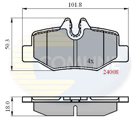 Comline - Гальмівні колодки до дисків COMLINE CBP01306 (фото 1)