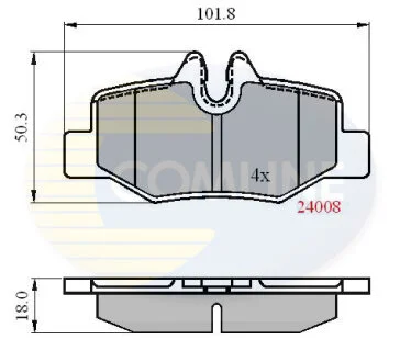 Comline - Гальмівні колодки до дисків COMLINE CBP01306