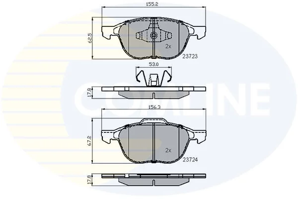 Comline - Гальмівні колодки до дисків COMLINE CBP01323 (фото 1)