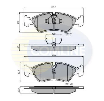 Comline - Гальмівні колодки до дисків COMLINE CBP0150