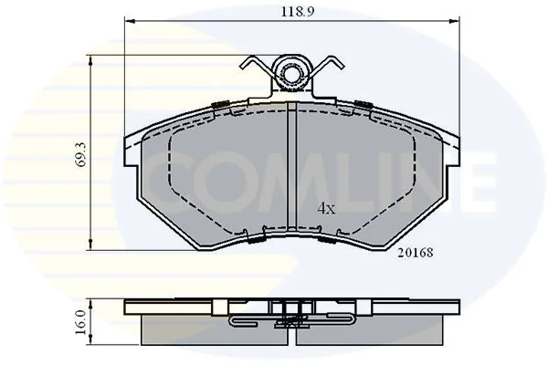 Comline - Гальмівні колодки до дисків COMLINE CBP0152 (фото 1)