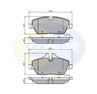 Comline - Гальмівні колодки до дисків COMLINE CBP01531