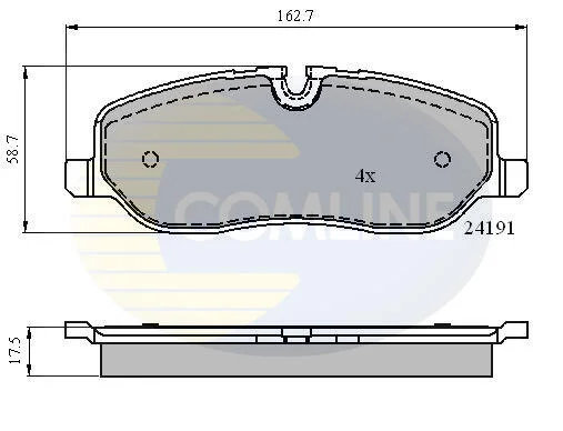 Comline - Гальмівні колодки до дисків COMLINE CBP01533 (фото 1)