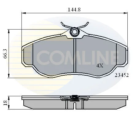 Comline - Гальмівні колодки до дисків COMLINE CBP0162 (фото 1)