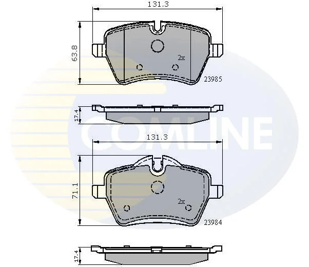 Comline - Гальмівні колодки до дисків COMLINE CBP01673 (фото 1)