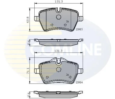 Comline - Гальмівні колодки до дисків COMLINE CBP01673