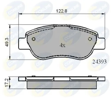 Comline - Гальмівні колодки до дисків COMLINE CBP01738