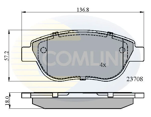 Comline - Гальмівні колодки до дисків COMLINE CBP01783 (фото 1)
