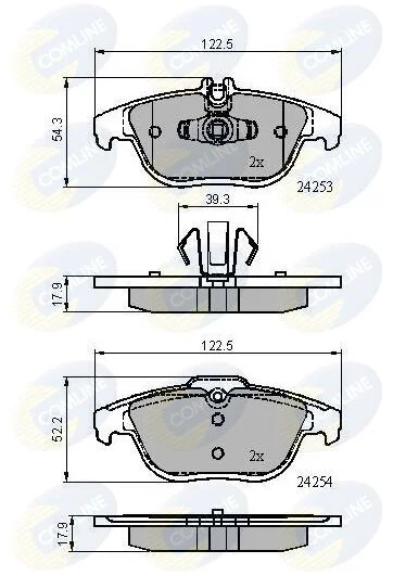 Comline - Гальмівні колодки до дисків COMLINE CBP01792 (фото 1)